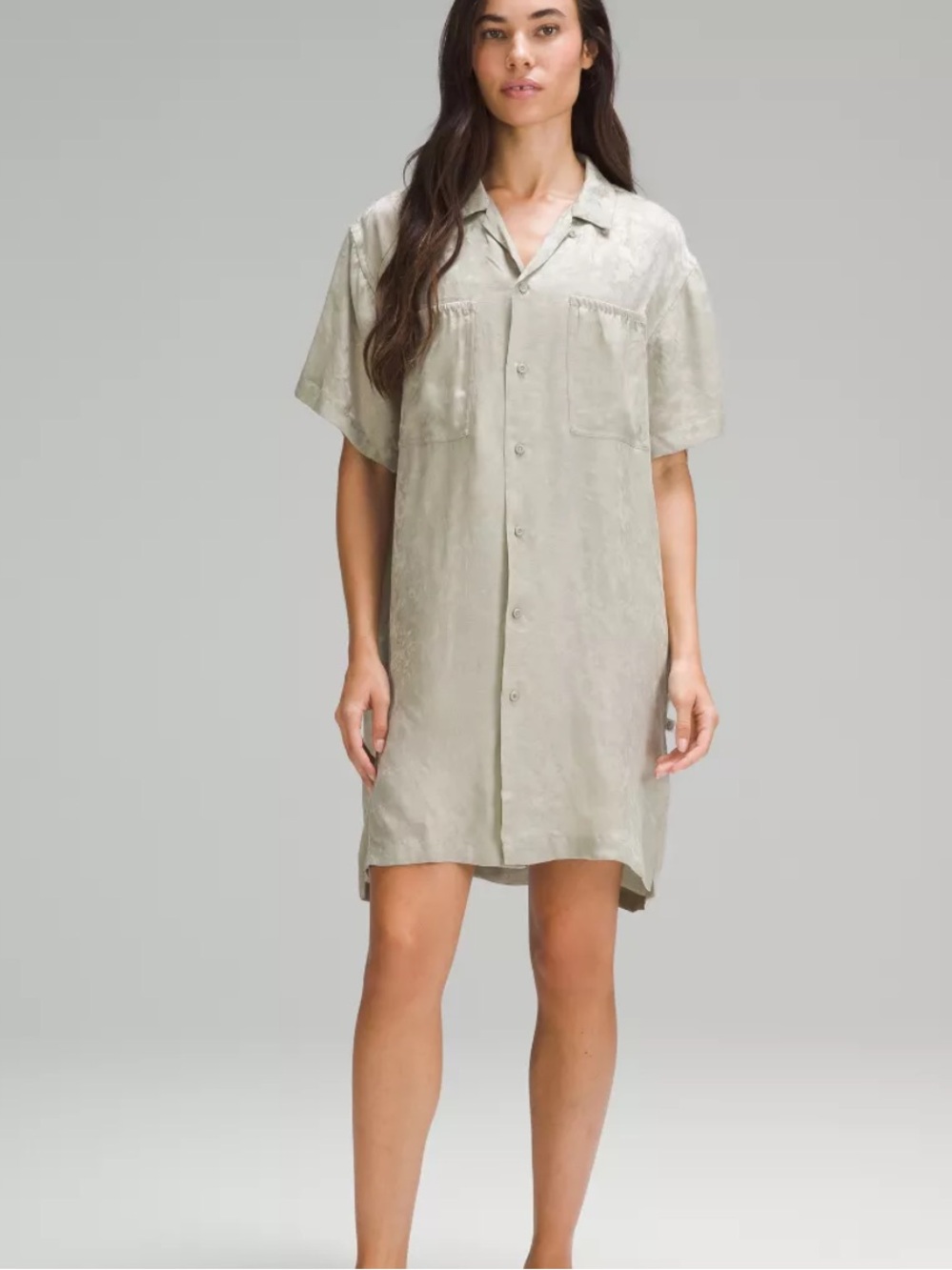 Lululemon Lab Jacquard Shirt Dress Size 10 NWT